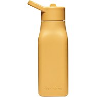 Neon Kactus Silicone Bottle, 340ml, Yellow - Children's Water Bottle