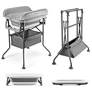 KINDERKRAFT Stolek přebalovací s vaničkou Bubbly Grey - Changing Table