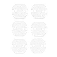 Dooky Socket Covers 6pcs, Transparent - Child Safety Lock