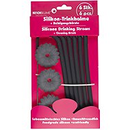 Kochblume Drinking Straw Set, 6pcs, Black - Straw