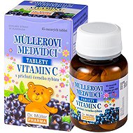 Müller's Bears® Tablets with Blackcurrant Flavour and Vitamin C, 45 pcs - Dietary Supplement