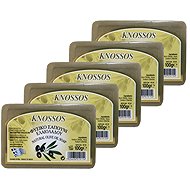KNOSSOS Greek natural green olive soap 100 g, 5 pcs - Bar Soap