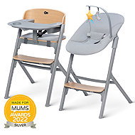 KINDERKRAFT SELECT Set dining chair Livy Oak + deck chair Calmee, Premium - High Chair