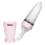 NUBY Silicone feeder, 90 ml, pink - Food Pacifier