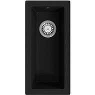 SHUMEE Kitchen sink with overflow black granite - Ceramic Sink