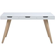 Scandinavia design with 3 Edita drawers 140 cm - Writing Desk