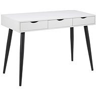 Scandinavia design with Pluto drawers 110 cm, black / white - Desk