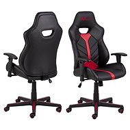 Design Scandinavia Cobblestone, synthetic leather, black/red - Gaming Chair