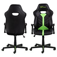 Design Scandinavia Cobblestone, synthetic leather, black/green - Gaming Chair