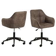 Design Scandinavia Brenda, fabric, light brown - Office Chair