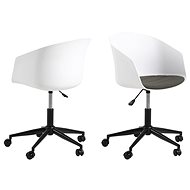 Design Scandinavia Moon, fabric, white - Office Chair