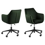 Design Scandinavia Nora, fabric, dark green - Office Chair