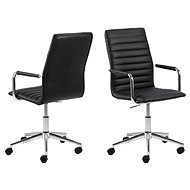 Design Scandinavia Winslow, leather, black - Office Chair
