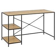 Design Scandinavia Seaford, 130 cm, oak / black - Writing Desk