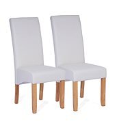 Jedálenská stolička DINNER biela, set 2 ks - Jedálenská stolička