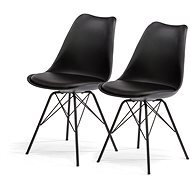 Jedálenská stolička SCANDINAVIA STANDARD čierna, set 2 ks - Jedálenská stolička