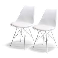 Jídelní židle SCANDINAVIA STANDARD bílá, set 2 ks - Jídelní židle