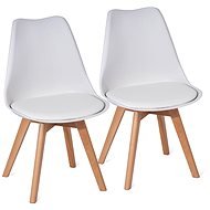 Jídelní židle SCANDINAVIA ECONOMY bílá, set 2 ks - Jídelní židle
