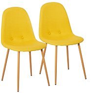 Jídelní židle LISA žlutá, set 2 ks - Jídelní židle