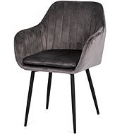 Jídelní židle FUTURE COMFORT VELVET tmavě šedá - Jídelní židle