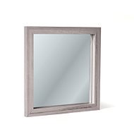 Nástěnné zrcadlo DIA, bílá, 60 x 60 x 4 cm - Zrcadlo