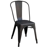 Kovová židle RELIX černá antique - Jídelní židle