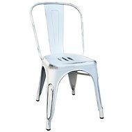 Kovová židle RELIX bílá antique - Jídelní židle