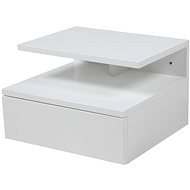 Bedside table Alison, 35 cm, white - Night Stand