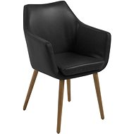 Marte Conference Chair with Armrests, Black - Dining Chair