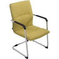 BHM GERMANY Hudson s podrúčkami, textil, zelená - Konferenčná stolička