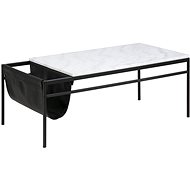 Coffee Table with Marble Top Alya, 115cm - Coffee Table