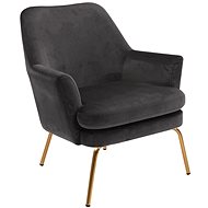 Armchair With Brass Base Rika - Armchair