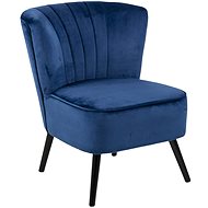 Upholstered Larken armchair, blue - Armchair