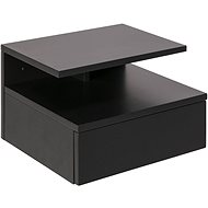 Bedside table Alison, 35 cm, gray - Night Stand