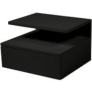 Bedside table Alison, 35 cm, black - Night Stand