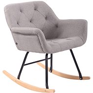 Rocking chair Giovanni textile gray - Armchair