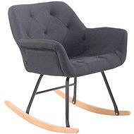 Rocking chair Giovanni textile black - Armchair