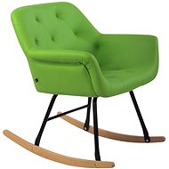 Rocking chair Giovanni leather green - Armchair
