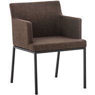 Armchair with black base Natasha textile - Armchair