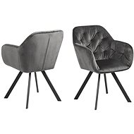 Armchair with armrests Anouk, gray - Armchair