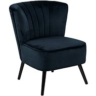 Upholstered Larken Armchair, Dark Blue - Armchair