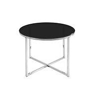 Feivel Coffee Table, 55cm, Black/Chrome - Coffee Table