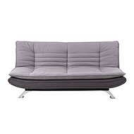 Sofa with folding backrest Sharon, 196 cm, light dark gray grey - Couch