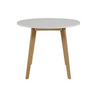Baden Coffee Table, 90cm, Birch/White - Coffee Table