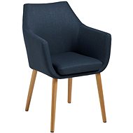 Conference Chair with Armrests Marte B Blue - Dining Chair