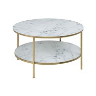 Boston, 80cm, Marble/Gold - Coffee Table