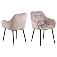 Armchair with armrests Ana (SET 2 pcs), pink - Armchair