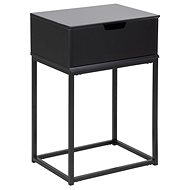 Bedside table Luna, 61, 5 cm, black - Night Stand