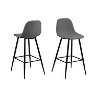 Bar chair Wanda (SET 2 pcs), sv. grey - Bar Stool