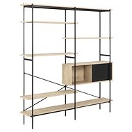 Bookcase / Library Mauris, 188cm, Oak - Shelving Unit
